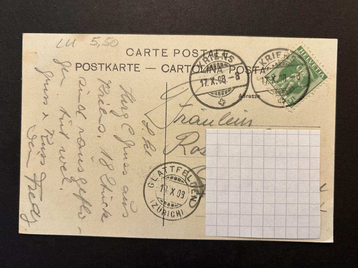 Cartoline postali: Luzern AK Litho 1908 Rar – Usato da Fanas venduto da Alessio11 1
