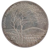 Finland 50 Markkaa 1983 Silber
