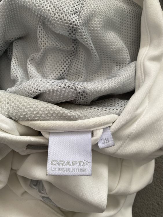 CRAFT Sport Hoodie Gr. 38 Weiss - Guter Zustand! 3