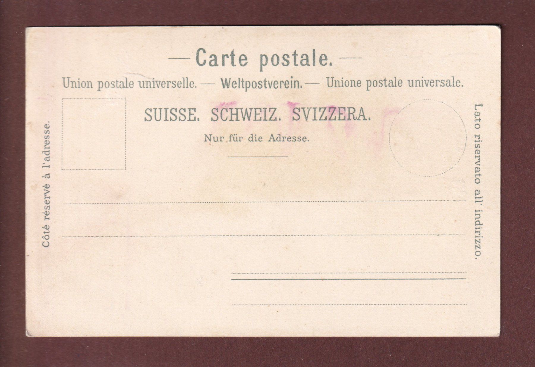 Cartoline postali: Steinenschanze zu BASEL  1828 – Usato da Pully venduto da nicecards 1