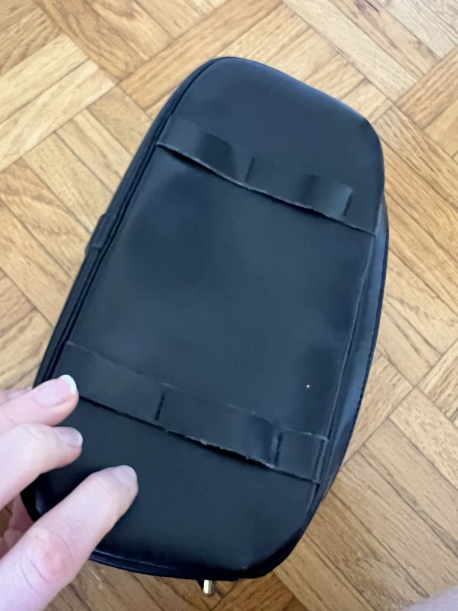 Borse: Stylische schwarze Fell Leder Handtasche – Usato da Zürich venduto da sellingmystuff1 1