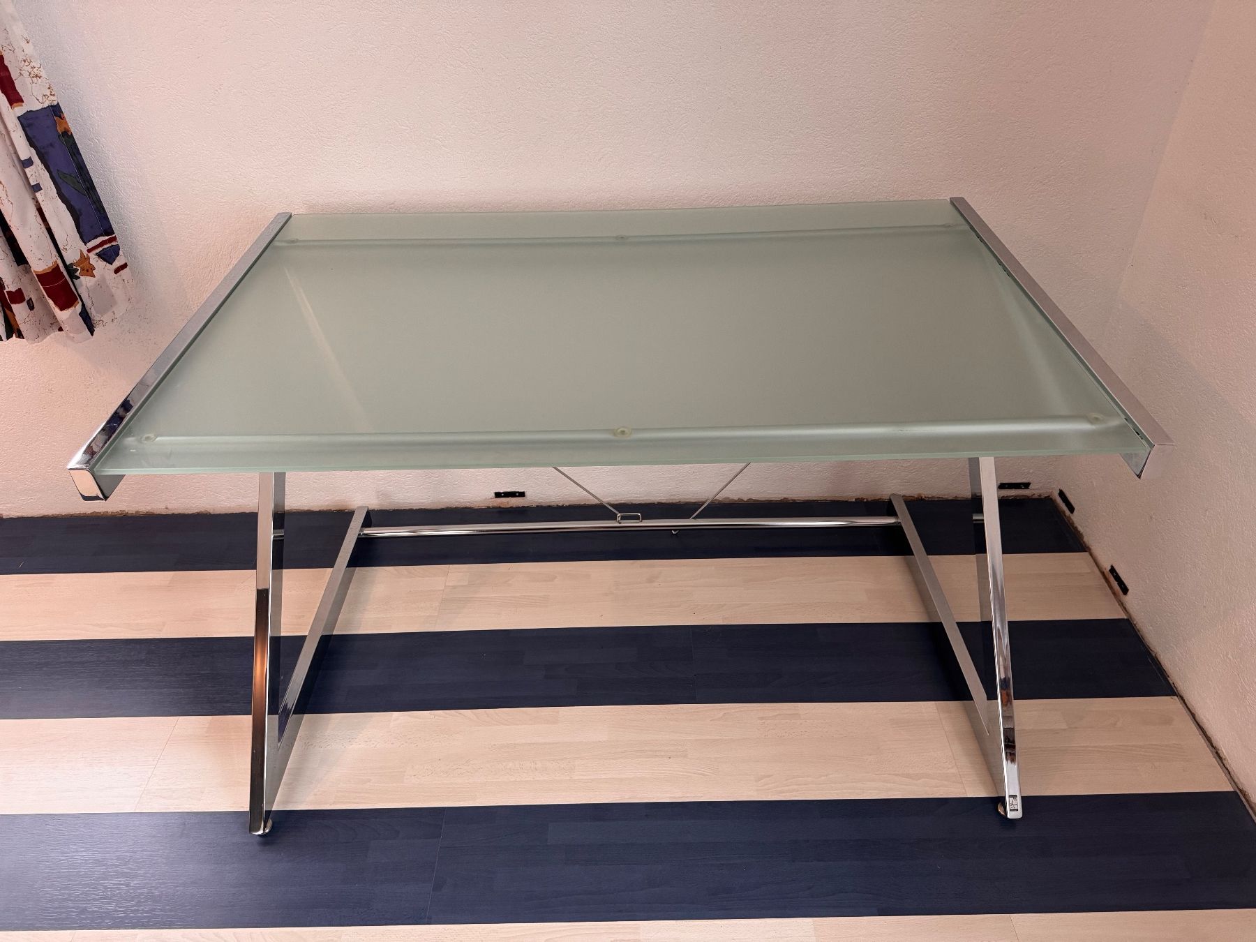 Scrivanie: Bürotisch Glas mit Chromgestell – Usato da Frick venduto da mue_w5vt