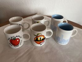 Set aus 6 Espresso Mugs-New York, Atlanta, Chicago