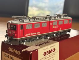 Bemo 1254 145  RhB Ge 6/6 705 Pontresina eckige Scheinwerfer