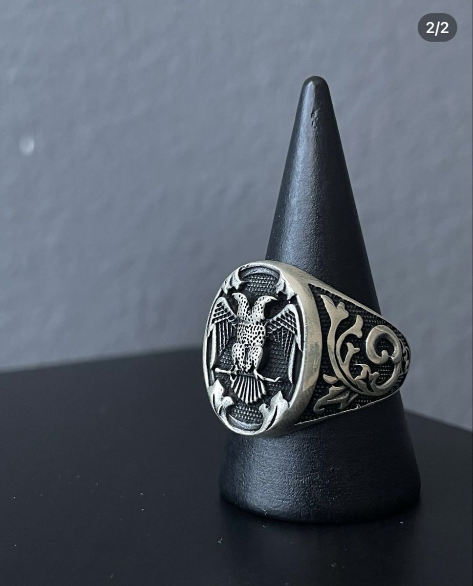 Bagues: Silver Eagle Statement Ring, Stylish Accessory for Men💍 – D'occasion à Widnau par bur_8whp