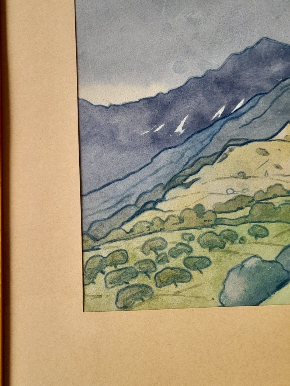 Dipinti: Aquarell Berglandschaft 1920 – Usato da Aeschi b.Spiez venduto da 52_wochen 4