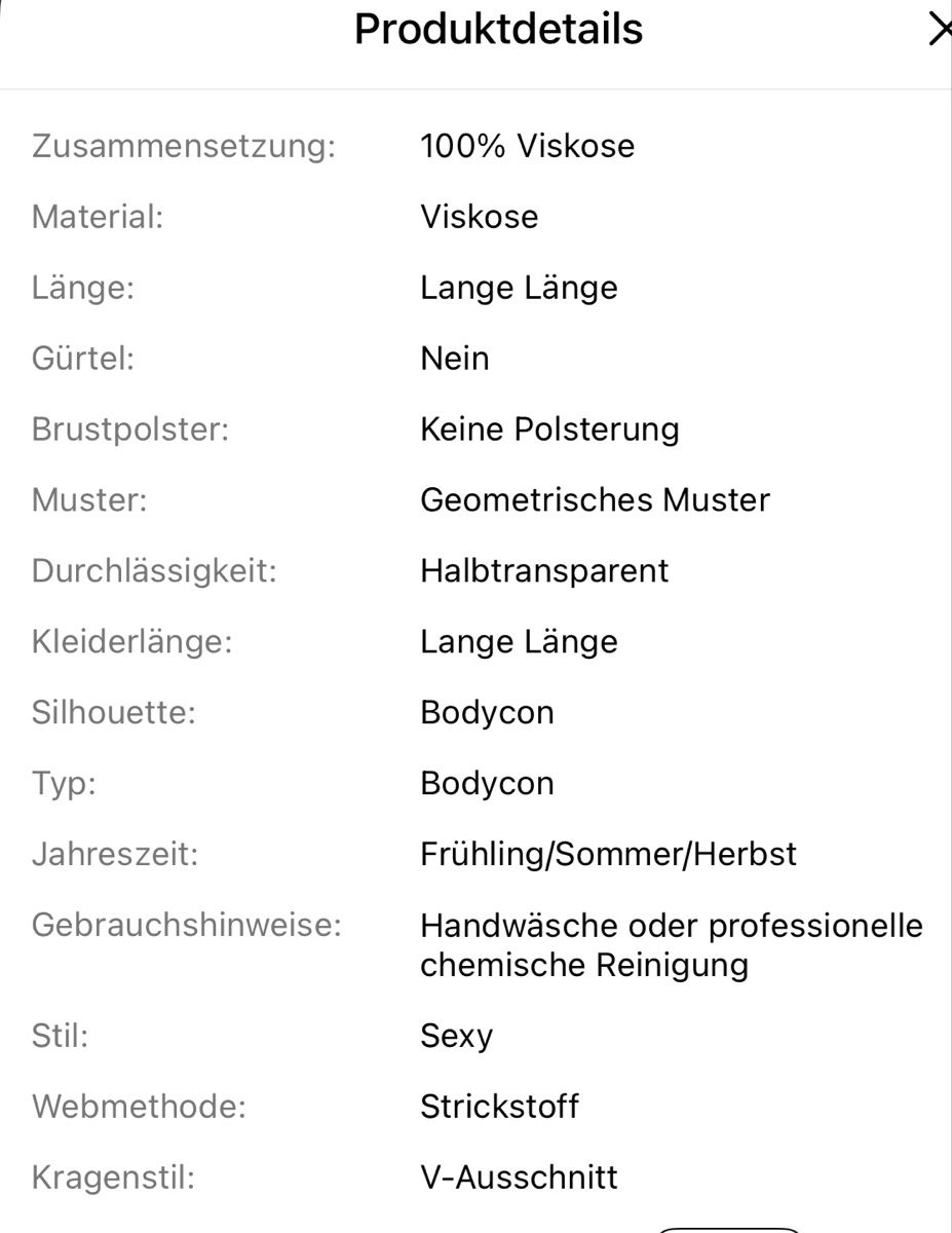 Vestiti: Kleid V-Ausschnitt Lang Sommerkleid – Nuovo e nell'imballaggio originale da Au ZH venduto da Jaggy4 5