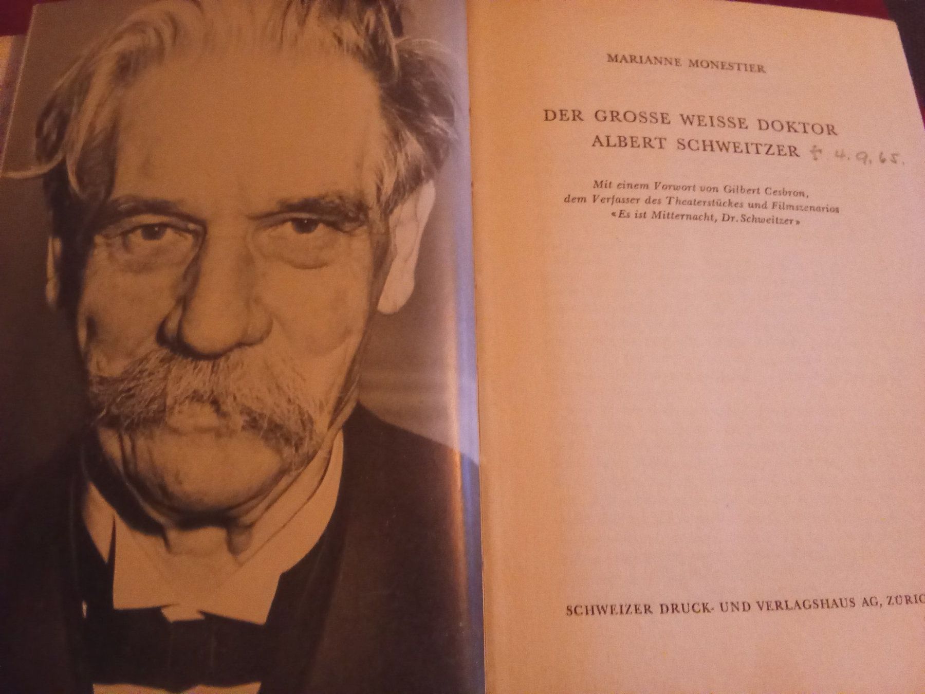 Bücher: Der grosse weisse Doktor Albert Schweitzer – Gebraucht aus Remetschwil von Privatflohmi 2