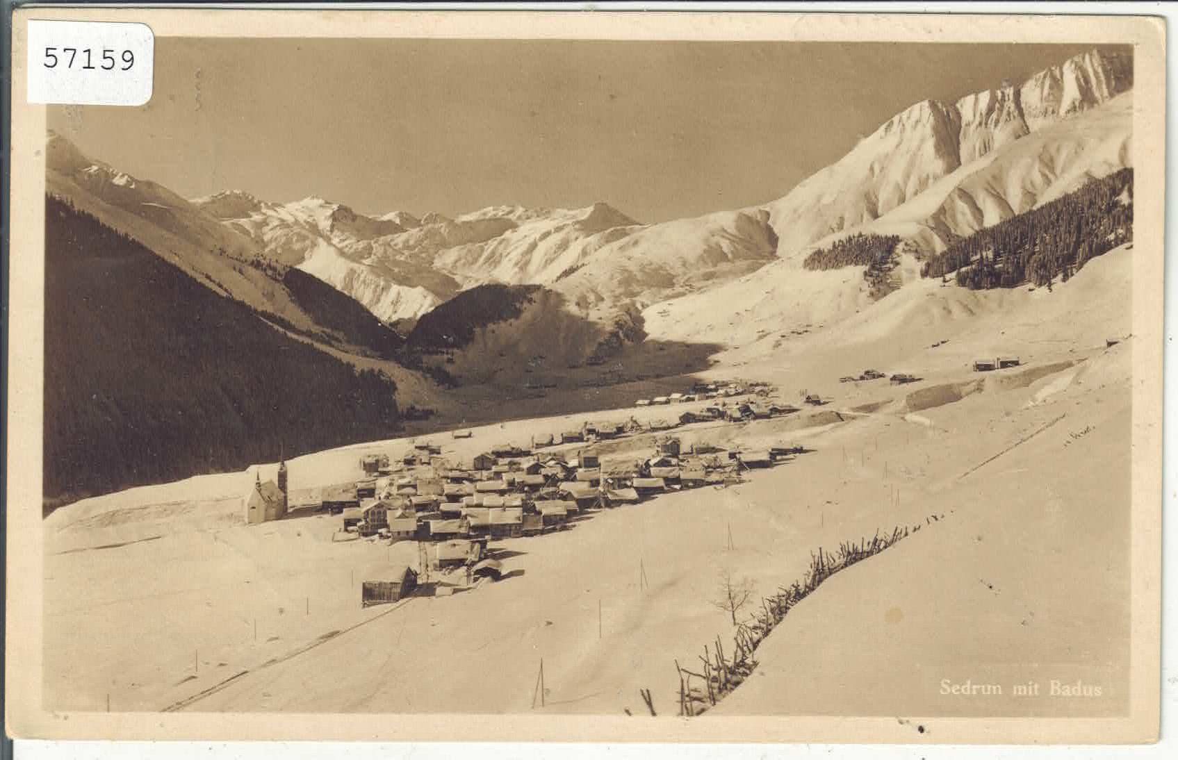Cartoline postali: Sedrun - Generalansicht im Winter – Usato da Ettingen venduto da Kartenplanet