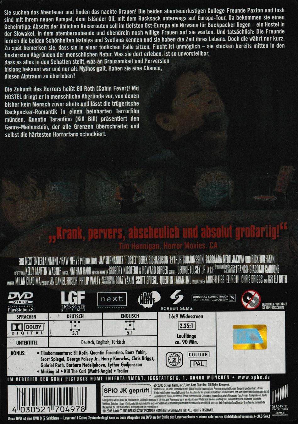 Tutti i DVDs: DVD - Hostel (Steelbook) – Usato da Langnau am Albis venduto da MediaRescuerKeLoX 1