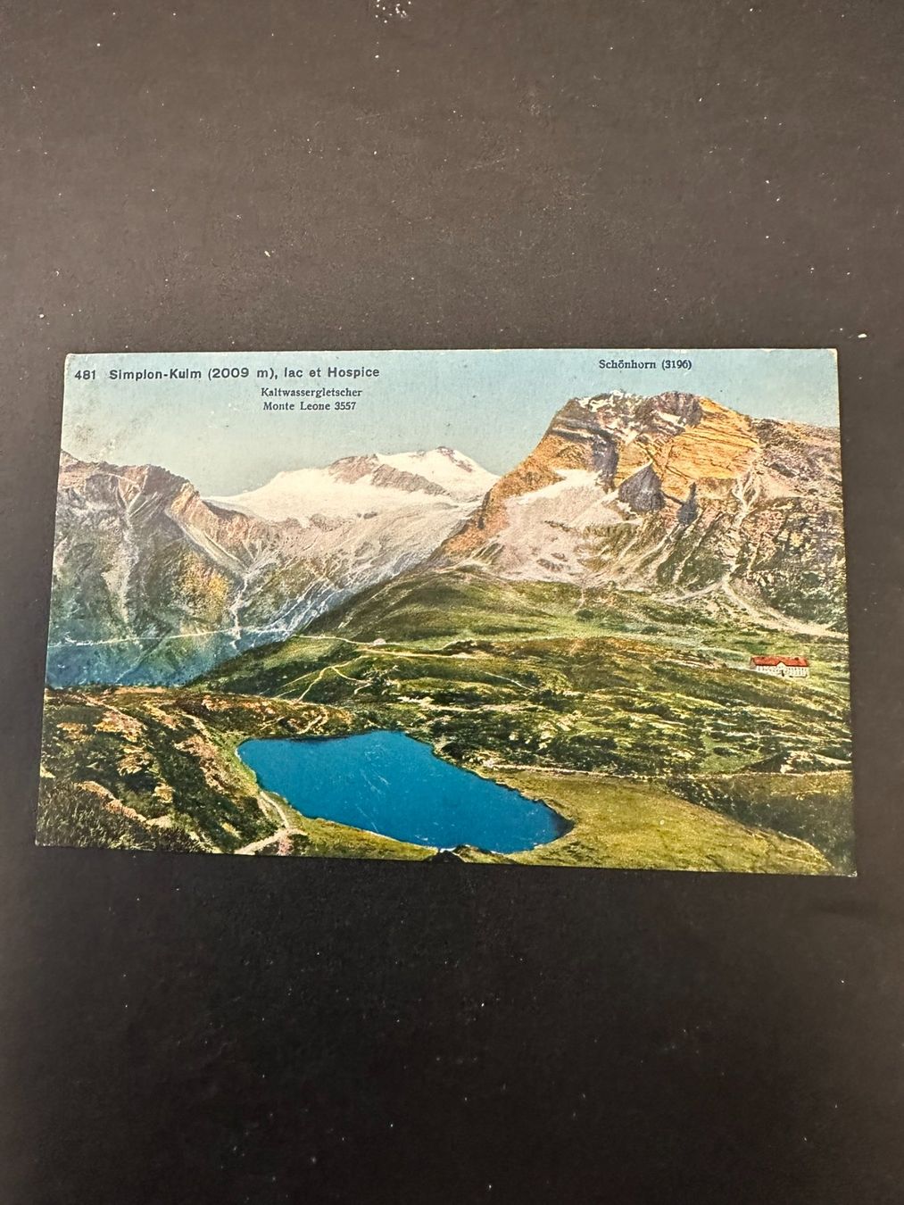 Cartoline postali: Simplon-Kulm, 1910er-Jahre – Usato da Lyssach venduto da Zsag