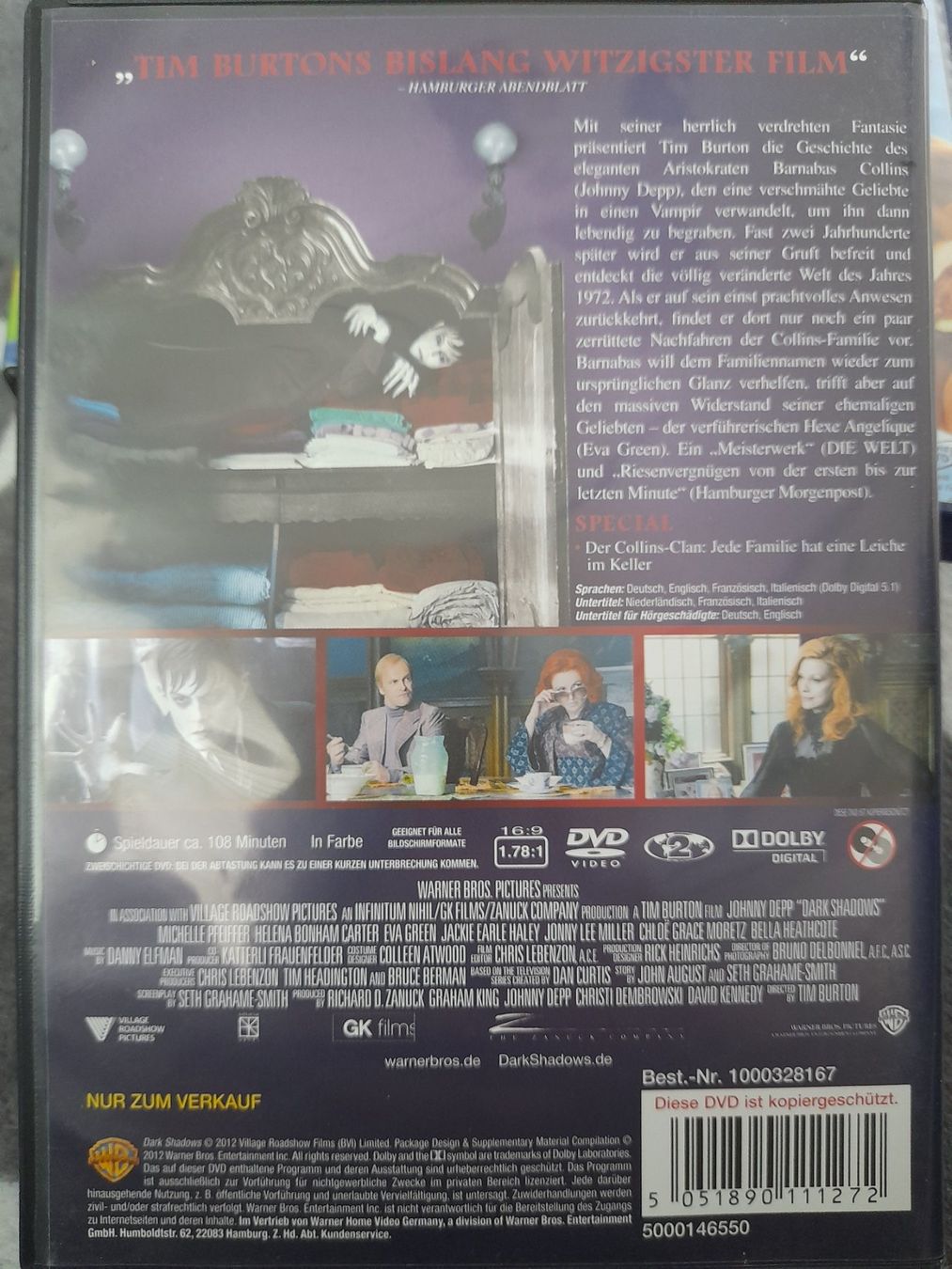 Tutti i DVDs: DVD Dark Shadows mit Johnny Depp – Usato da Eiken venduto da Lashar 1