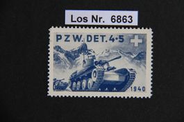 2. Weltkrieg-Marke Panzerwagen                      Los 6863