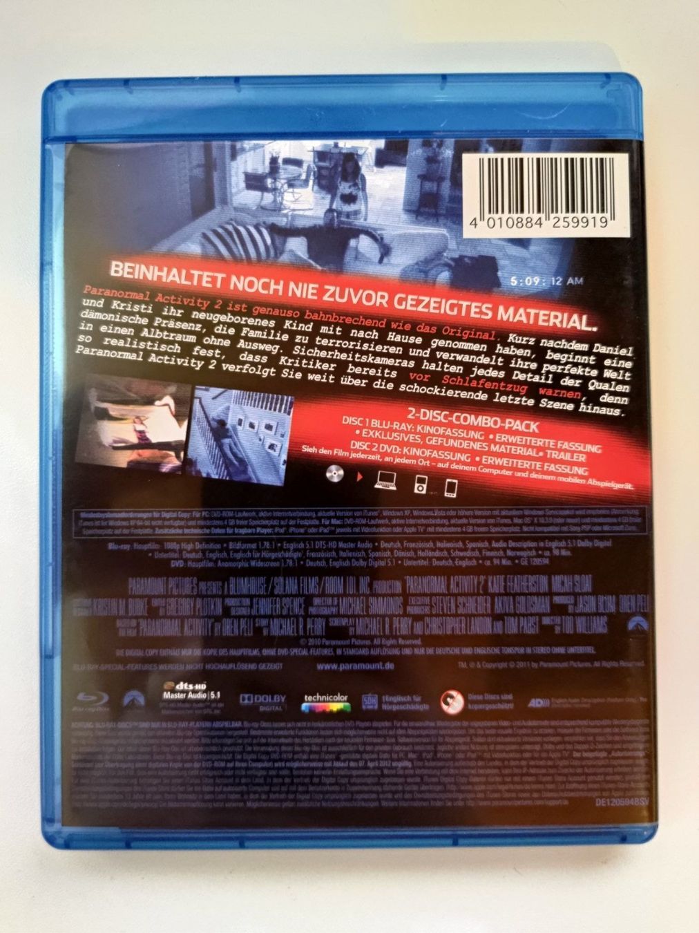 Tous les DVDs: Paranormal Activity 2 – D'occasion à Liestal par Kratzilla 2