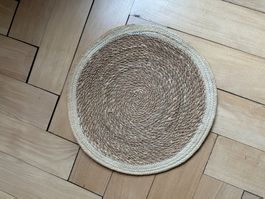 Deko Tischset rund braun