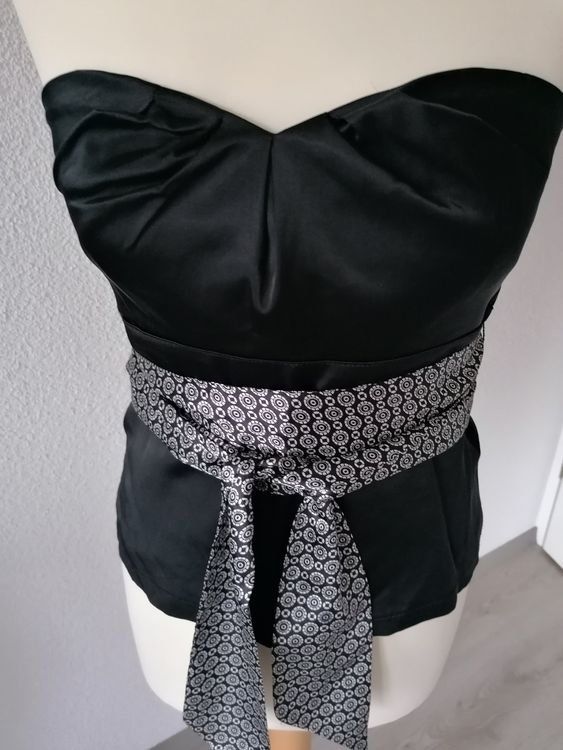 Sonstige Unterwäsche: Schwarze Satin-Corsage Gr. 36 – Neu (gemäss Beschreibung) aus Emmen von Tigerlady 2
