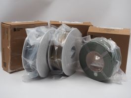 3x BAMBU LAB Filament Bronze, Silber & Dunkelgrün (26101449)