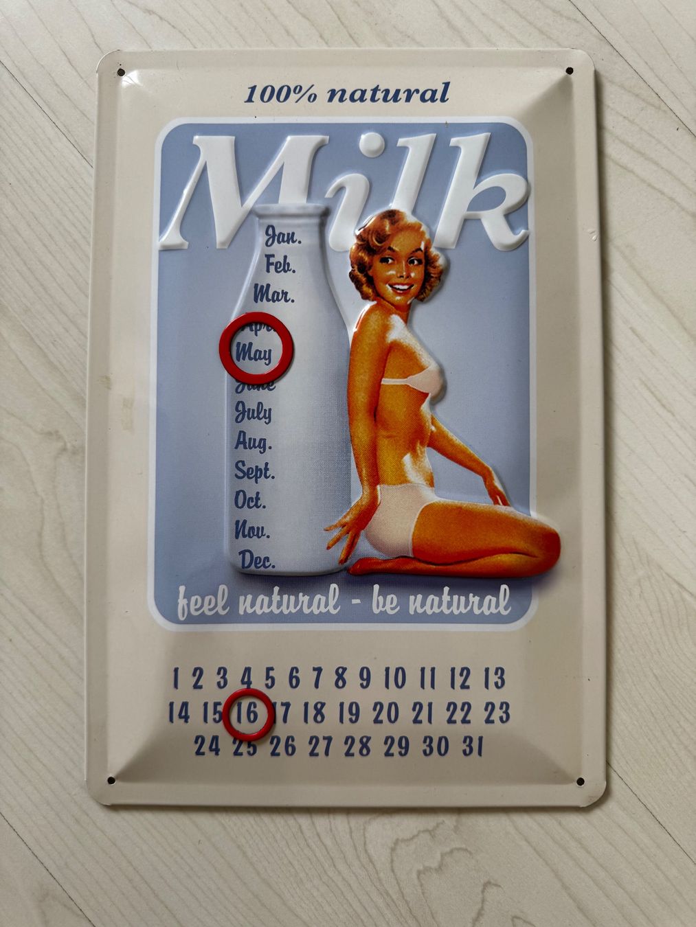 Insegne: Blechschild Ewiger Kalender – Usato da Gerlafingen venduto da Aebu85 1