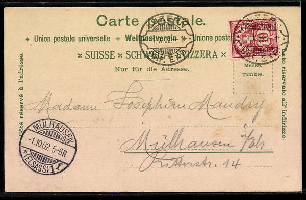 Cartoline postali: Lithographie Zug, Zugersee, Panorama – Usato da Berlin venduto da bartko-reher 1