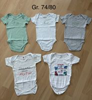 5 Kurzarm Bodys Gr. 74/80, Top Zustand