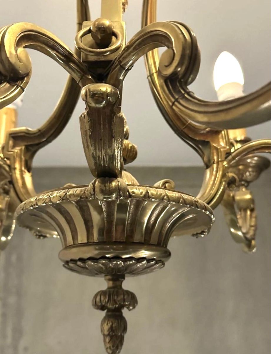 Lustres & lampes de plafonds: Kronleuchter Messing 6 flammig antik – D'occasion à Bern par kaeffy 1