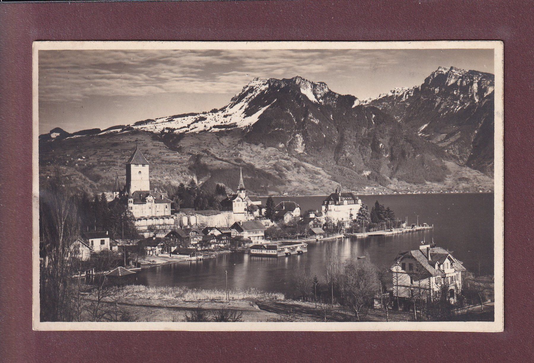 Ansichtskarten: SPIEZ - Schloss – Gebraucht aus Pully von nicecards