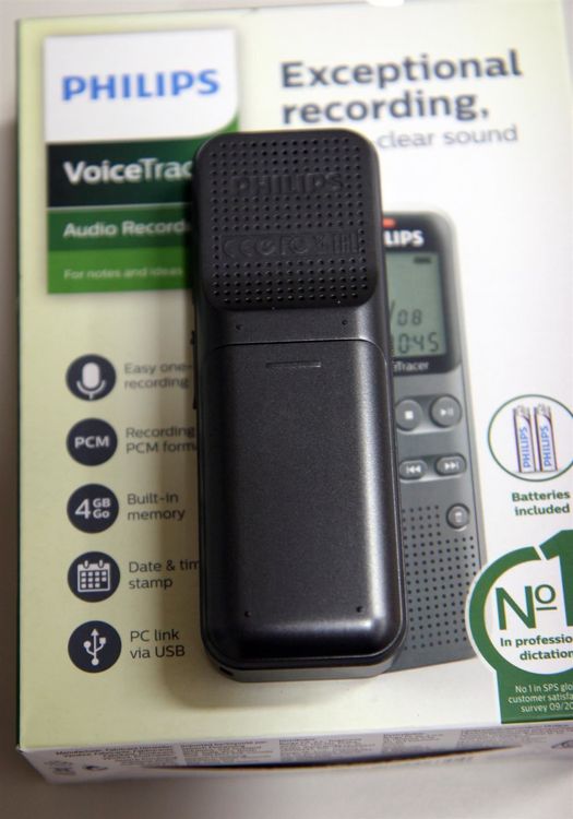 Philips DVT 1150 Dictaphones Connexion PC, Type de Stockage: Mémoire Interne, Activation Vocale