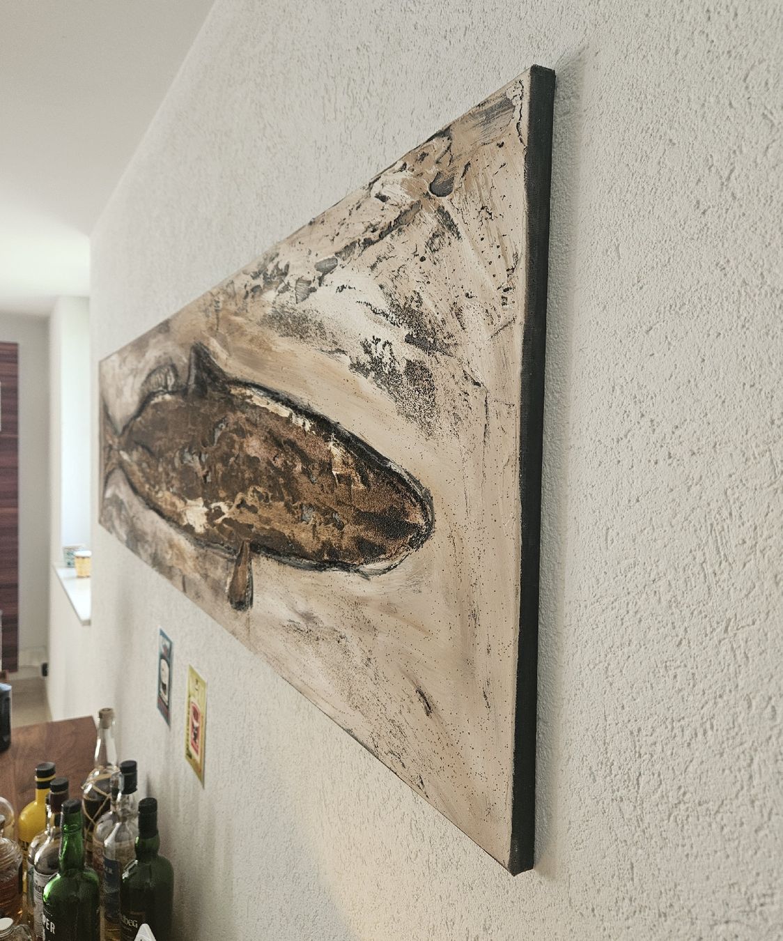 Dipinti: Handgemaltes Struktur-Gemälde auf Leinwand – Usato da Hölstein venduto da Pinturicchio_10 2