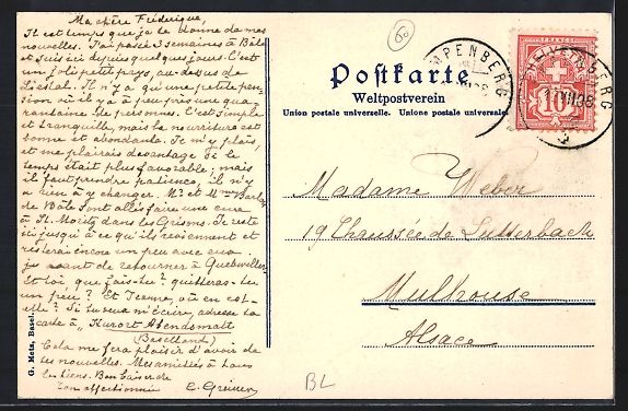 Cartes postales: AK Abendsmatt, Teilansicht des Ortes – D'occasion à Berlin par bartko-reher 1