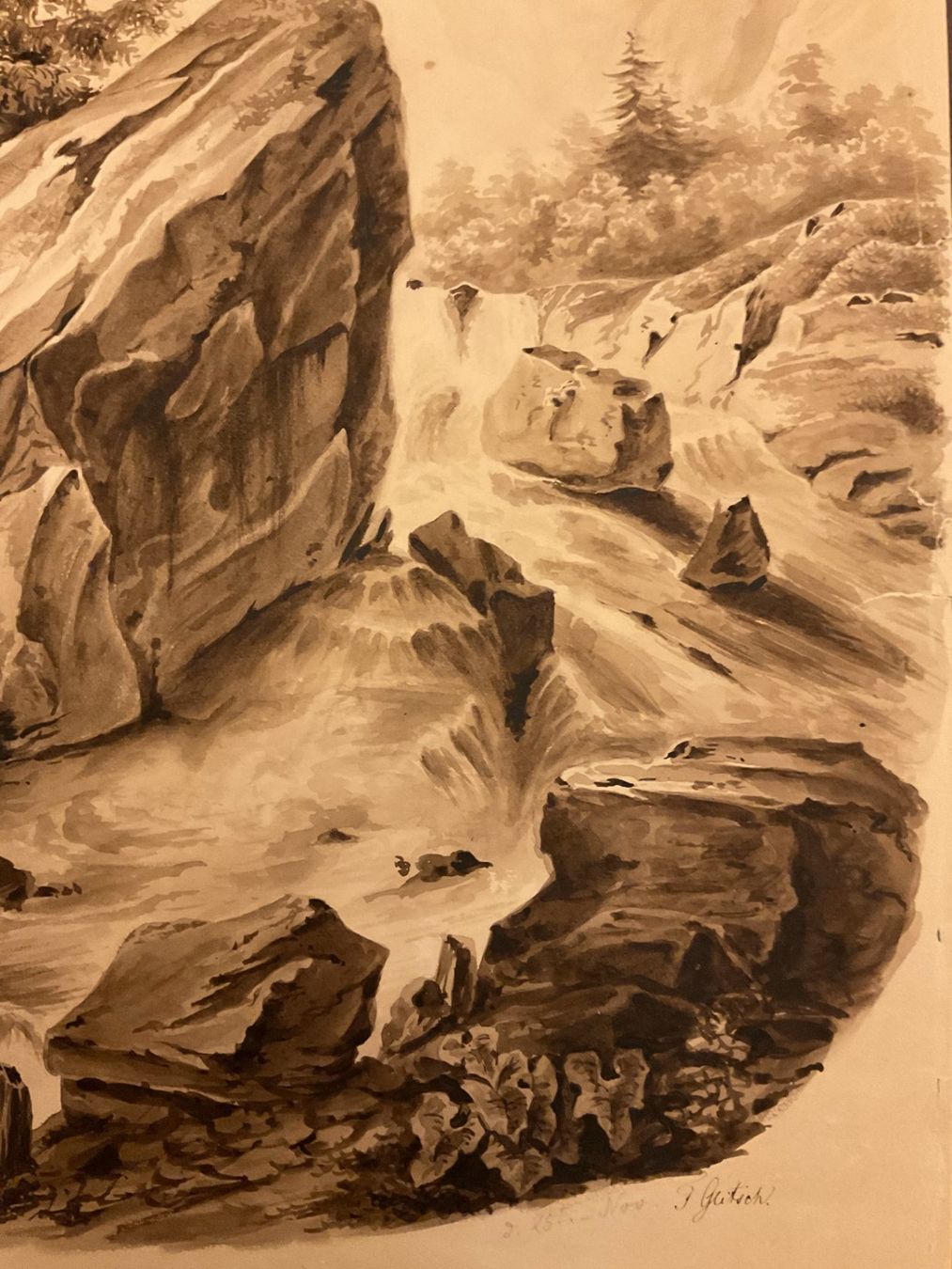 Dipinti: Original Aquarell Bild von F. Glitsch – Usato da Pfungen venduto da Doku7 3