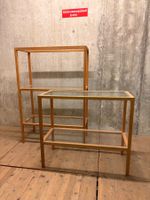 Regalset Holz Glas 2 Stk guter Zustand Marke „Hübsch“