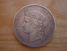 (C1) 5 Franken 1889 DOMINUS***