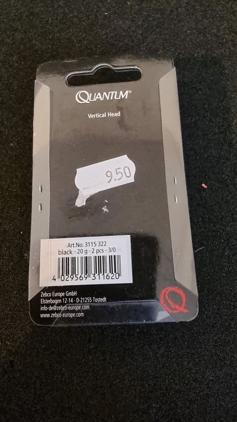 Esche: Angelköder Jighead Vertical Head Quantum black 20g 3/0 – Nuovo e nell'imballaggio originale da Abtwil SG venduto da Fischerei_Artikel 1