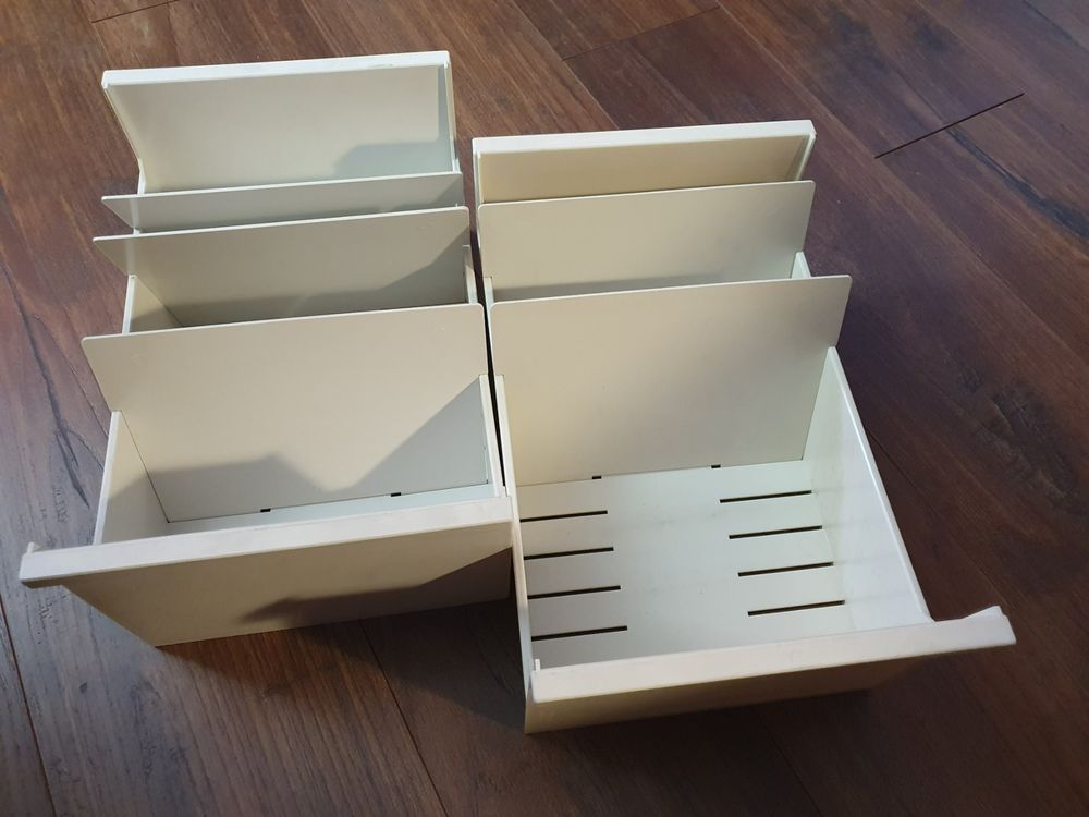 Produktbild von Stapelboxen Der Größe XS 90x102x50mm Für Dein Kleinteilelager Sichtlagerkästen In 5 Farben Mit Beschriftungsfeld Sortierkisten (96, Blau