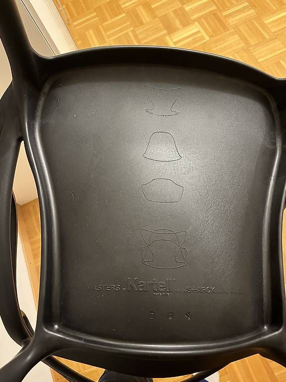 Sedie: Kartell 2 chaises Masters noires – Usato da Lausanne venduto da Chandolin 4