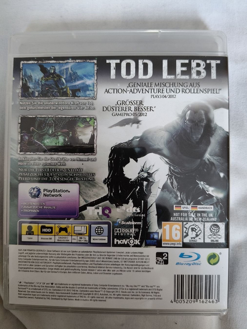 Sony Giochi: Darksiders II First Edition PS3 – Usato da St. Gallen venduto da Ringa72 1