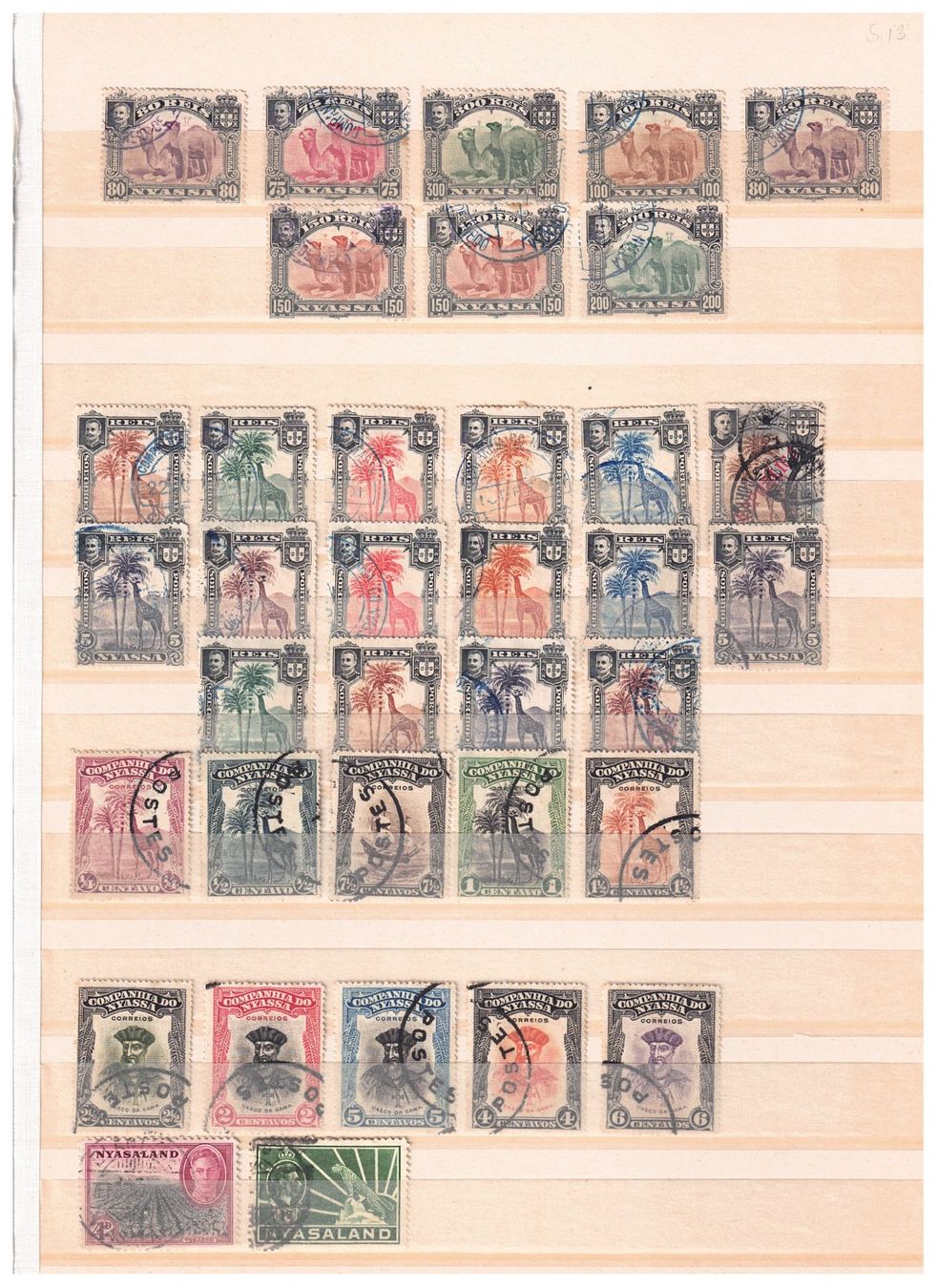 Tutti i francobolli: Nyassa Nyassaland Briefmarken Sammlung – Usato da Näfels venduto da cff2202 2