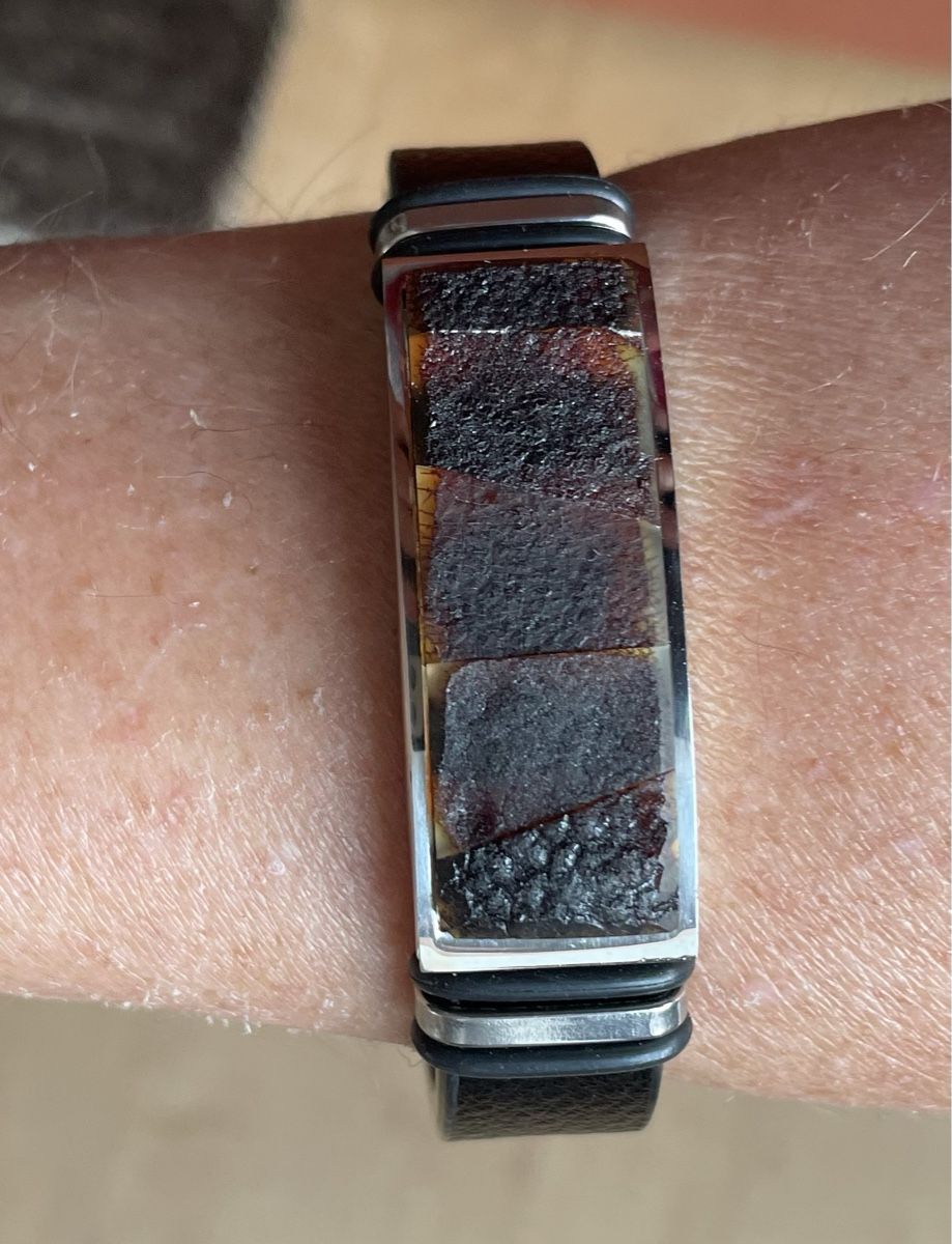 Bracciali & Braccialetti: Leder-Bernstein-Armband 21 cm – Nuovo e nell'imballaggio originale da Ebikon venduto da elischka 1