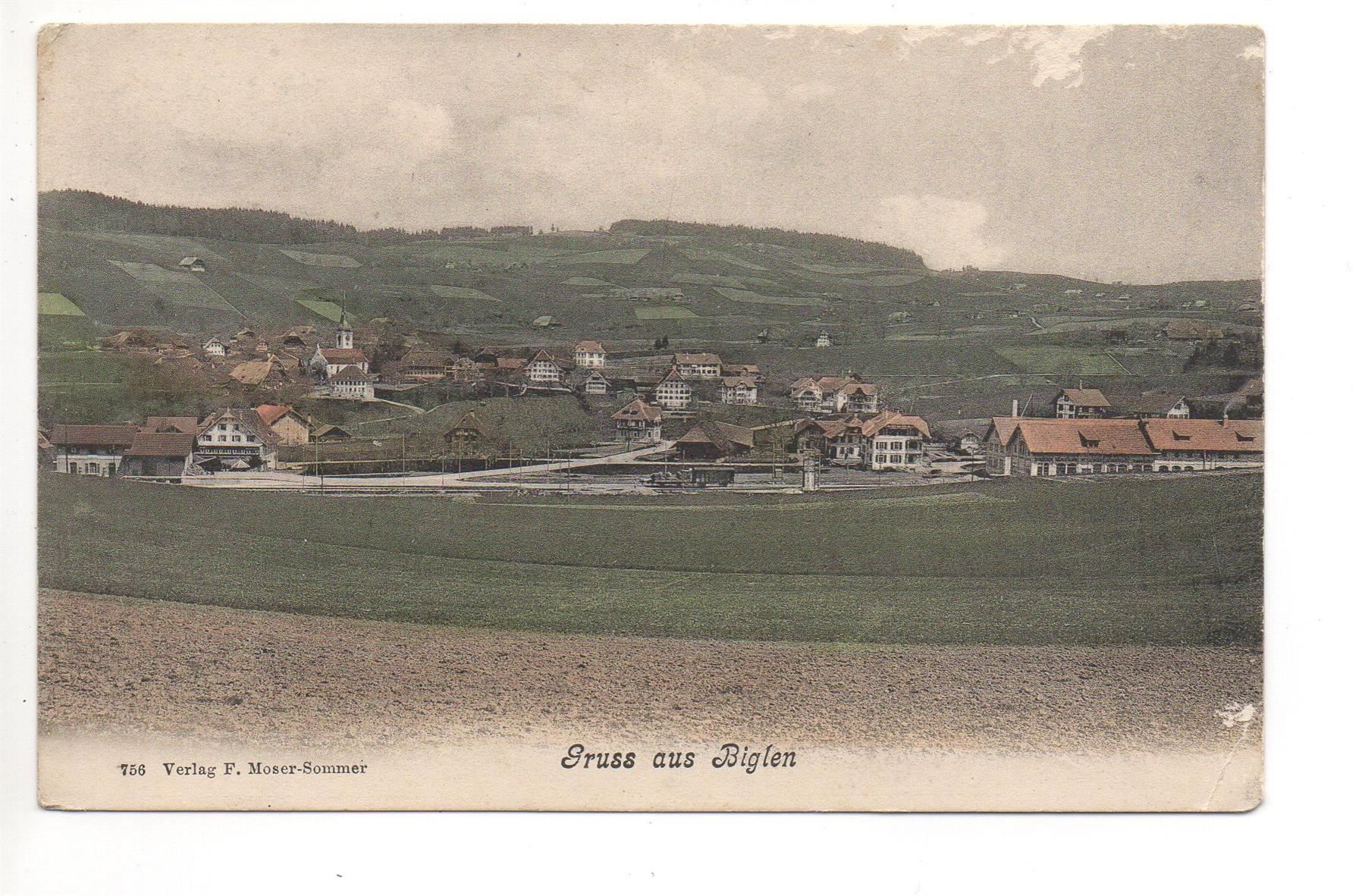 Cartoline postali: Gruss aus BIGLEN – Usato da Jona venduto da philajona
