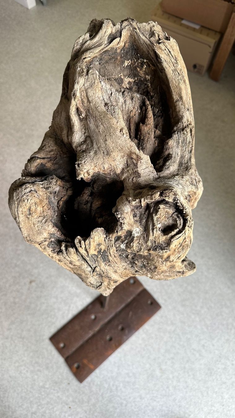 Skulpturen & Statuen: Skulptur aus Holz und Metall – Gebraucht aus Feldbrunnen von Bottleslinger 2