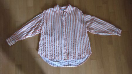 Stradivarius Bluse Gr. L gestreift, loose fit
