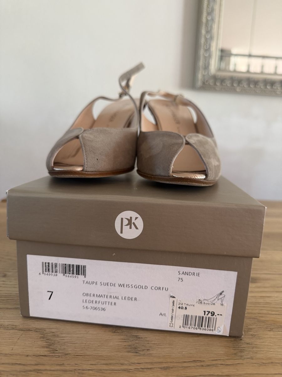 Kaiser Scarpe da donna: Peter Kaiser Eleganter Leder Slingpumps Gr 40.5   – Nuovo (secondo la descrizione) da Bonstetten venduto da norisknofun123 3