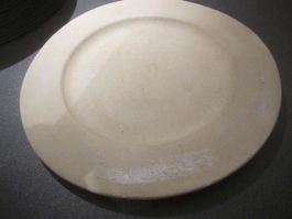 Teller Keramik, beige