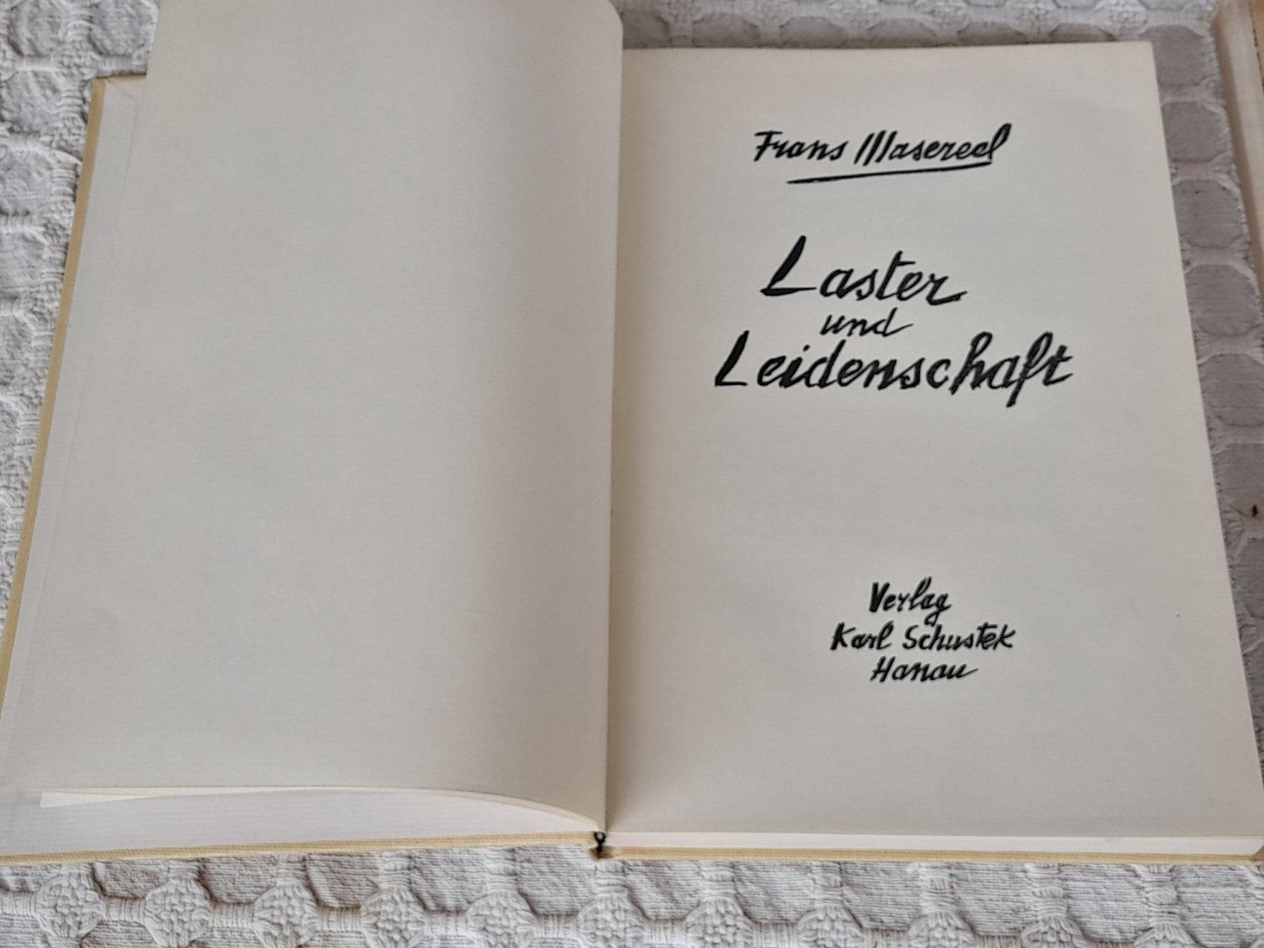 Libri: Buch Frans Masereel und Switbert Lobisser – Usato da Thun venduto da Treff.....e 1