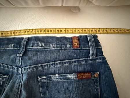 7 For All Mankind denim skirt, size 25. Summer style!