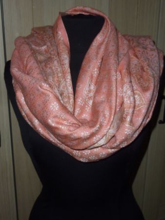 écharpe d'hiver avec motifs couleur rose neuf pour femme
