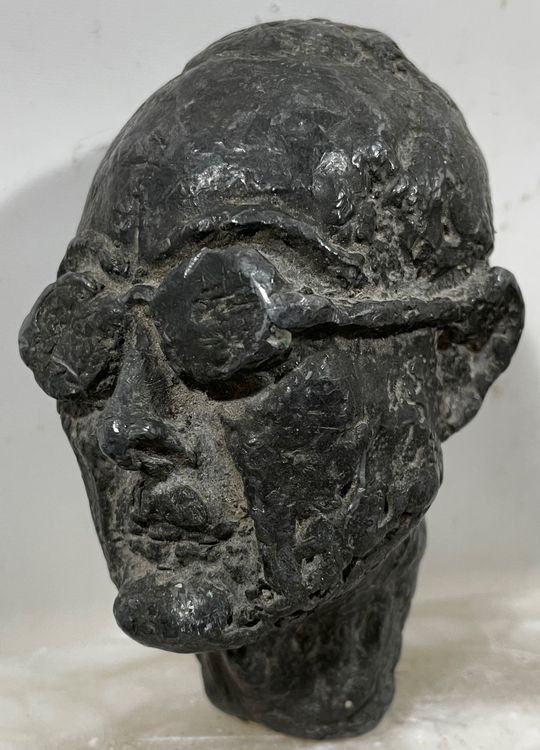 Sehr Interessante Kopf Skulptur aus gefülltem Bronze | Kaufen auf Ricardo