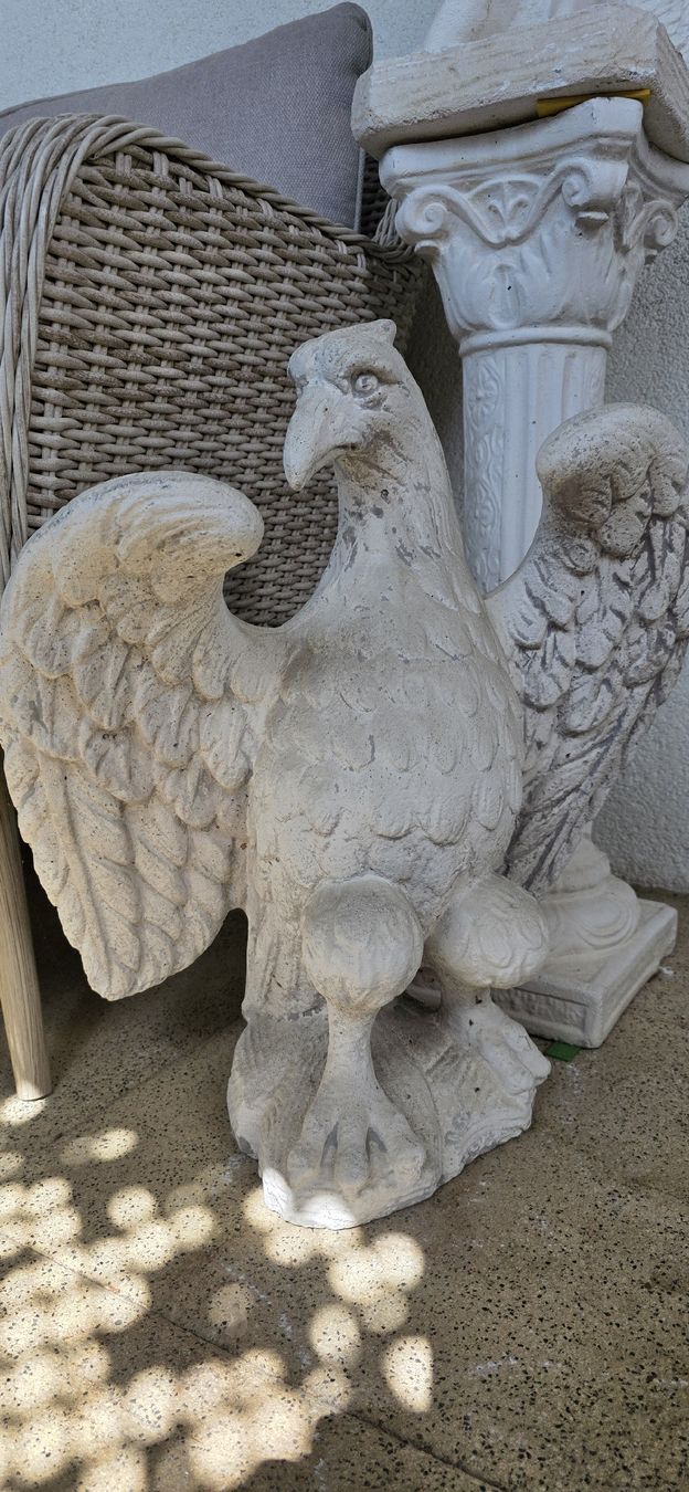 Sculture & Statue: Grosse imposante Antike Adler Statue, Stein – Usato da Kaufdorf venduto da Nati-Nati 1