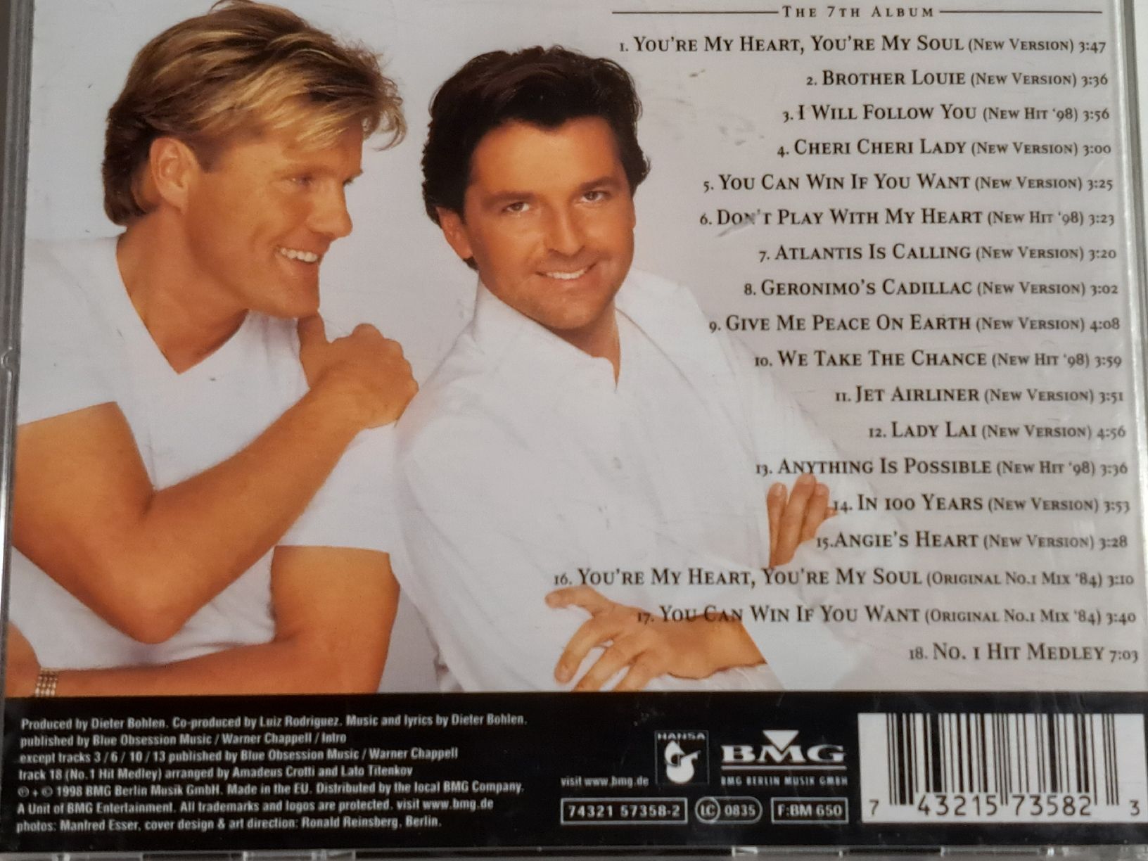 CD: MODERN TALKING - Back For Good – Usato da Wichtrach venduto da LuckyLuke69 1