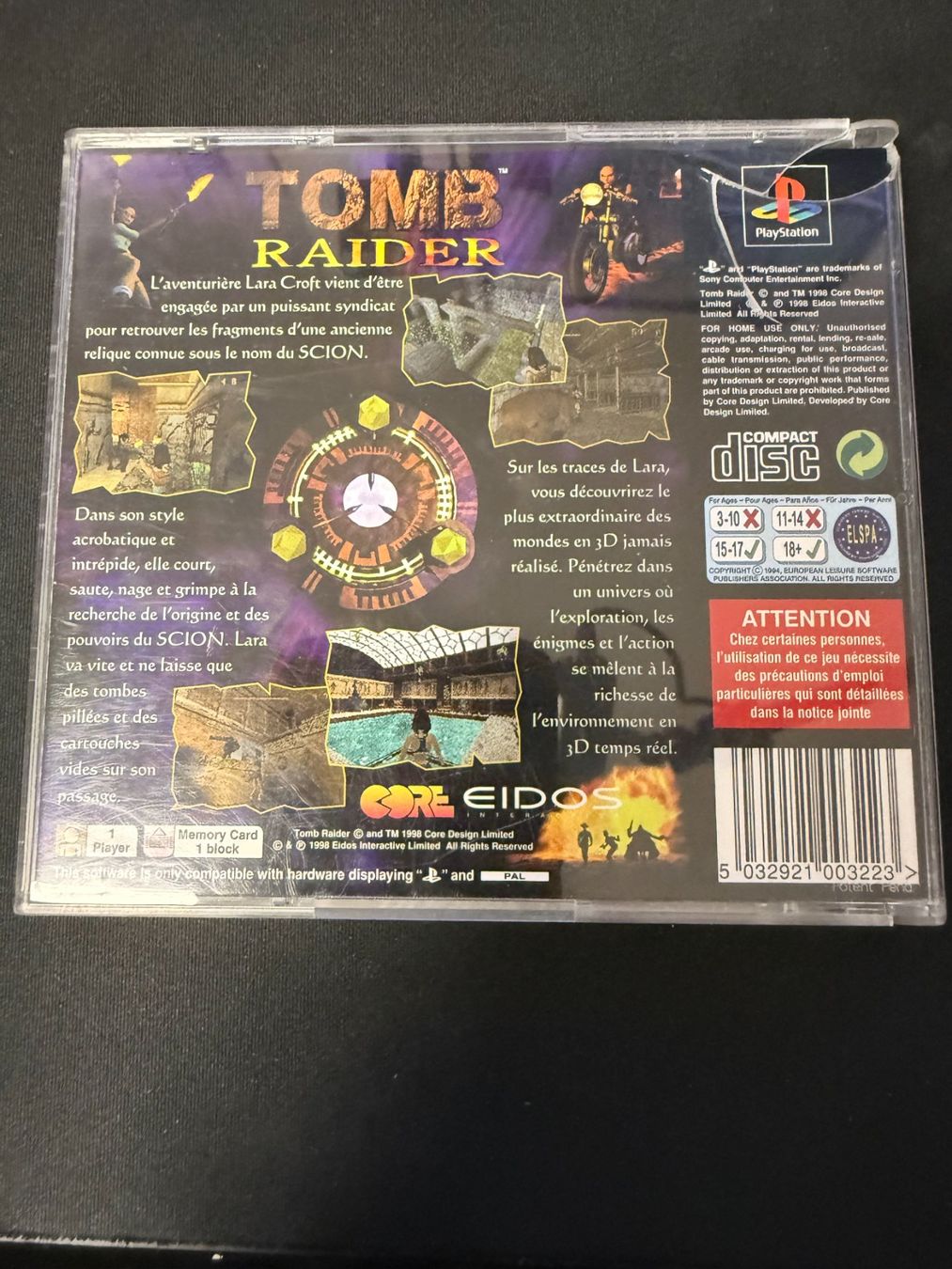 Sony Giochi: Tomb Raider - PS1 – Usato da Pont-de-la-Morge venduto da Darfal 2